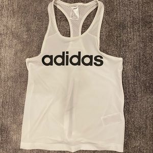 White adidas tank top